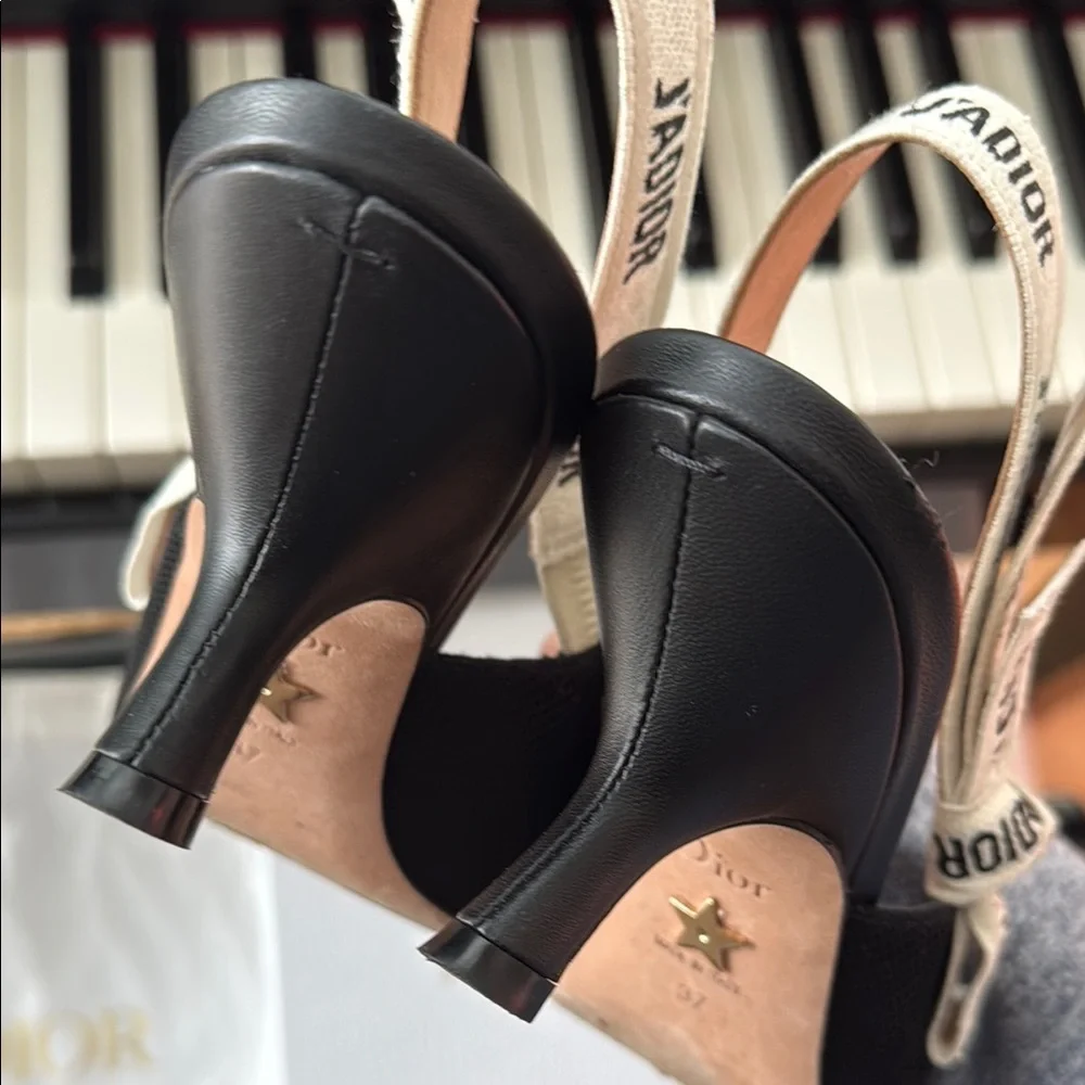 Dior Black Slingback Heels - Picture 4 of 8